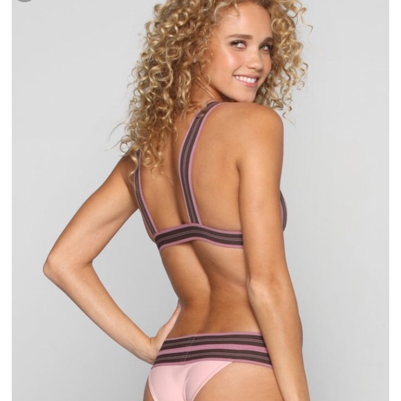 Acacia Swimwear Olympia Active pink bikini top XS - Picture 4 of 5